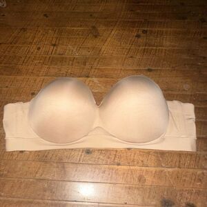 Cacique nude strapless curvy 42B comfort bliss bra